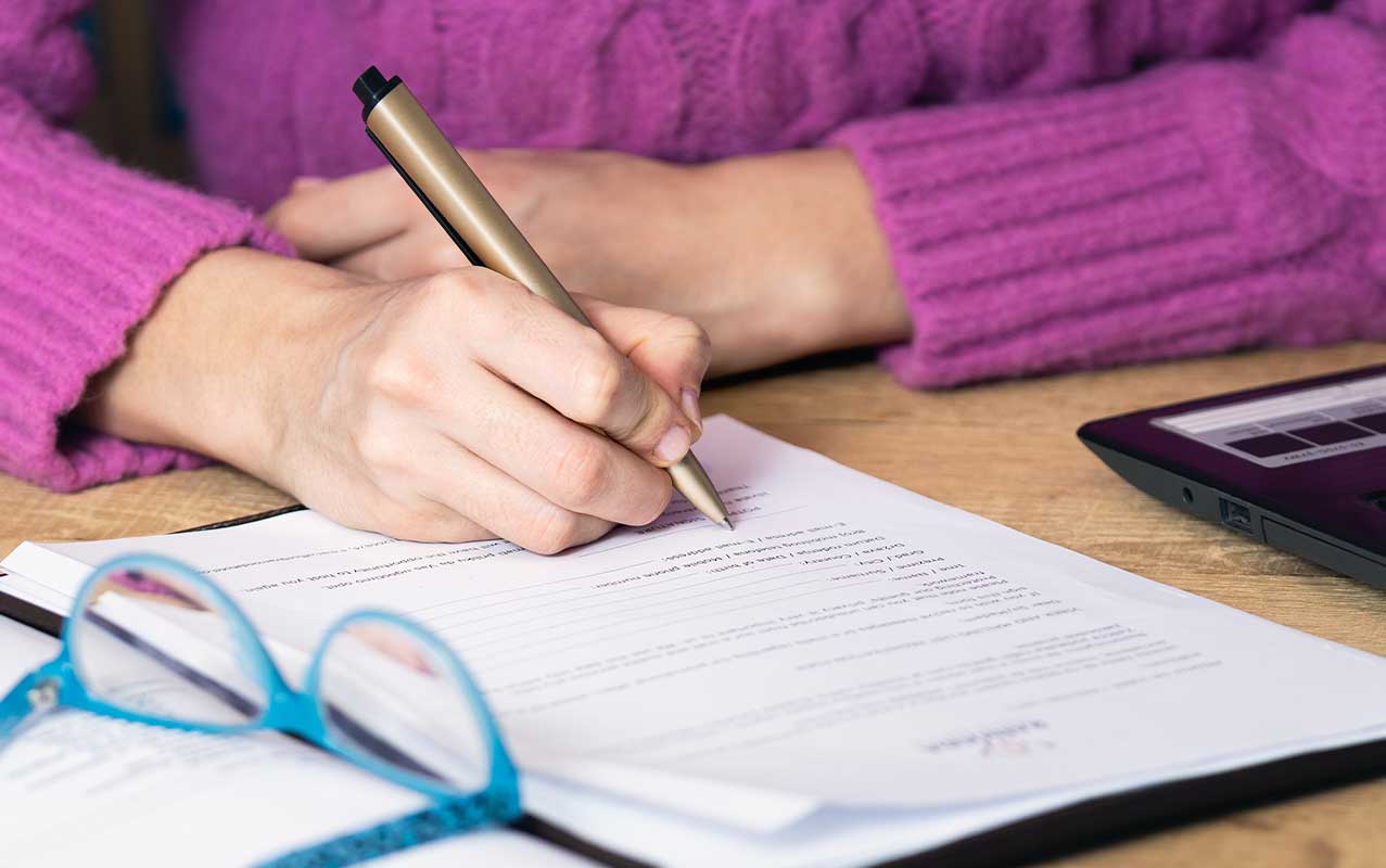 Signing off on creating an individual paln